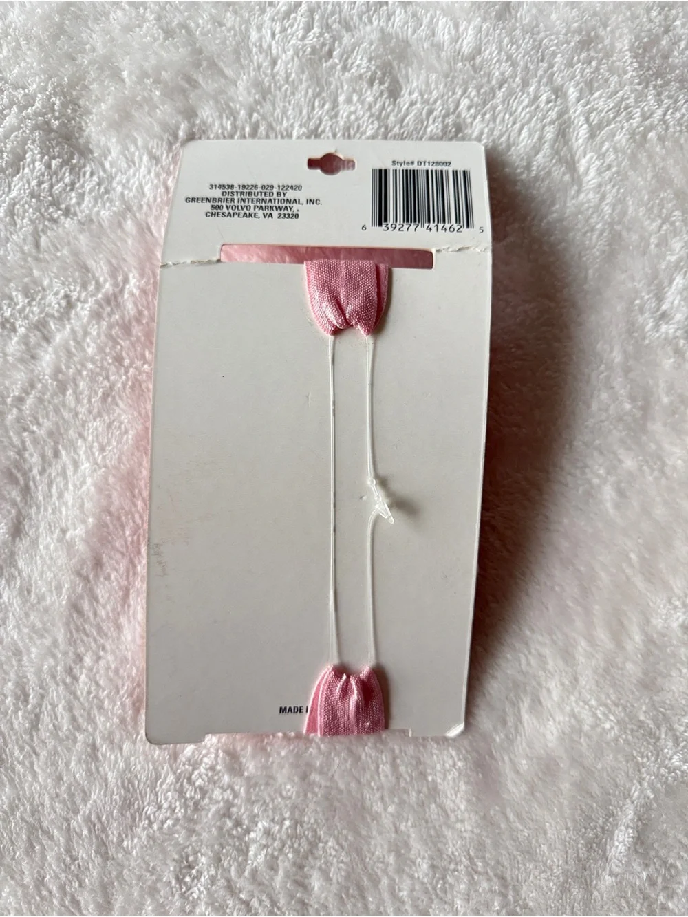 Light pink baby bow headwrap stretchy band